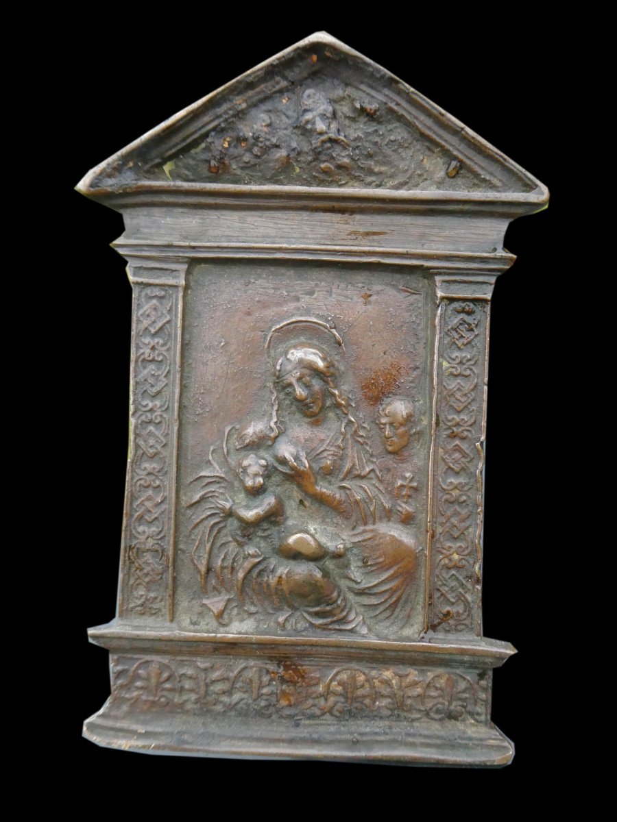 Kiss Of Peace, 16th Century Period, Breastfeeding Virgin, Italy, Haute Epoque, Osculatory 