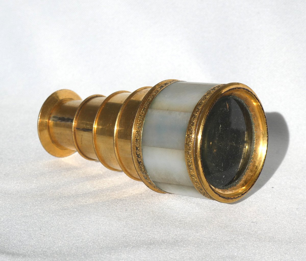 Telescopic Opera Lorgnette, Mother-of-pearl And Pomponne, Palais Royal Derepas Paris, 1820 Binocular-photo-2