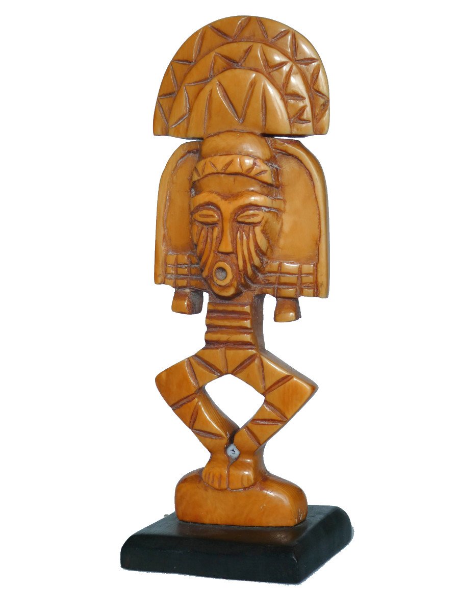 Fetiche Africain , Kota / Gabon , Ivoire Patiné , Vers 1900 , Arts Primitifs , Afrique 