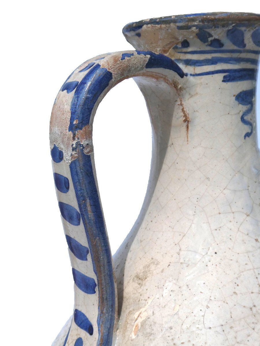 Cruche / Broc En Faience Italienne Epoque XIXe Style Renaissance , Majolica-photo-1