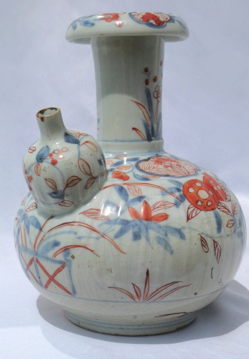 Verseuse Kendi En Porcelaine Du Japon , époque XVIIIe Siecle , Asie , Feuillage & Grenade-photo-4