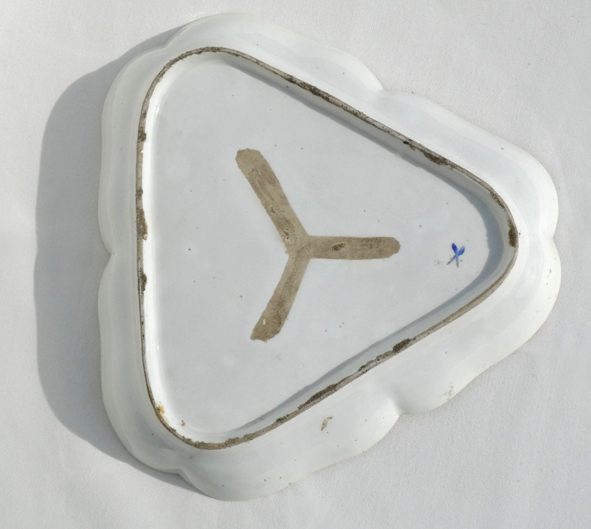 Plat Mendiant En Porcelaine De Paris époque XVIIIe Siecle , Manufacture De Locre , Louis XVI-photo-1