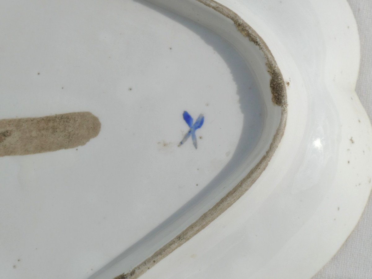 Plat Mendiant En Porcelaine De Paris époque XVIIIe Siecle , Manufacture De Locre , Louis XVI-photo-2