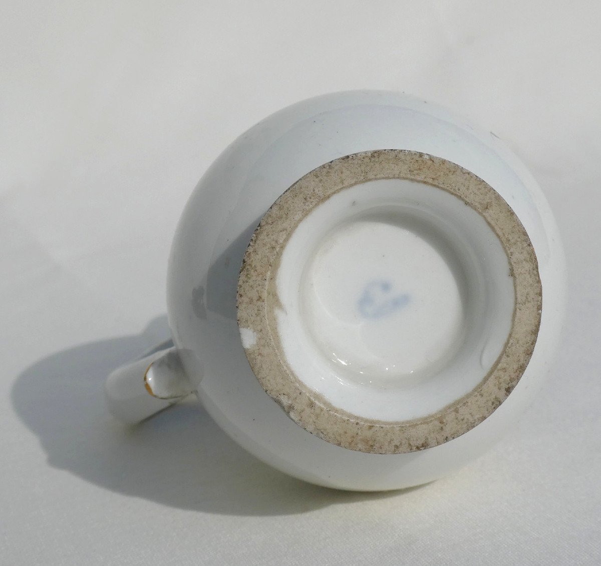 Cremier / Pichet époque Louis XVI , Porcelaine De Bordeaux , Boissette XVIIIe Siecle -photo-2