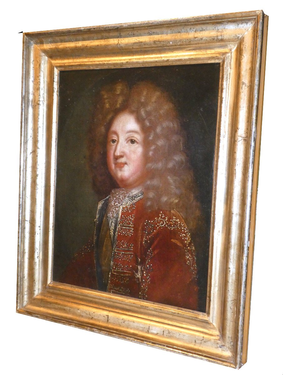 Huile Sur Toile , Portrait Du Grand Dauphin , Louis De France , d&#039;Apr&eacute;s Mignard , XVIIIE-photo-2