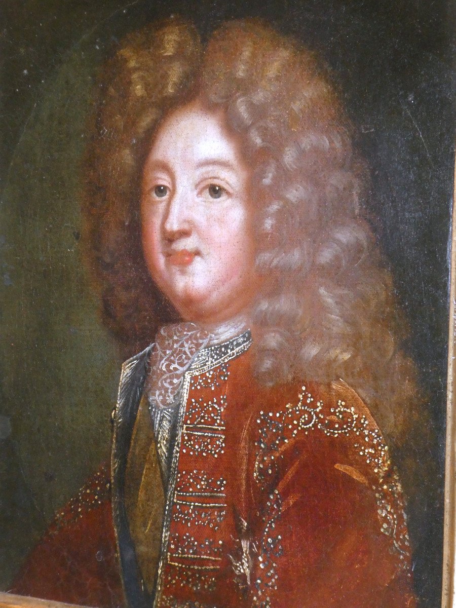 Huile Sur Toile , Portrait Du Grand Dauphin , Louis De France , d&#039;Apr&eacute;s Mignard , XVIIIE