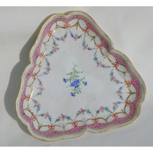 Plat Mendiant En Porcelaine De Paris époque XVIIIe Siecle , Manufacture De Locre , Louis XVI