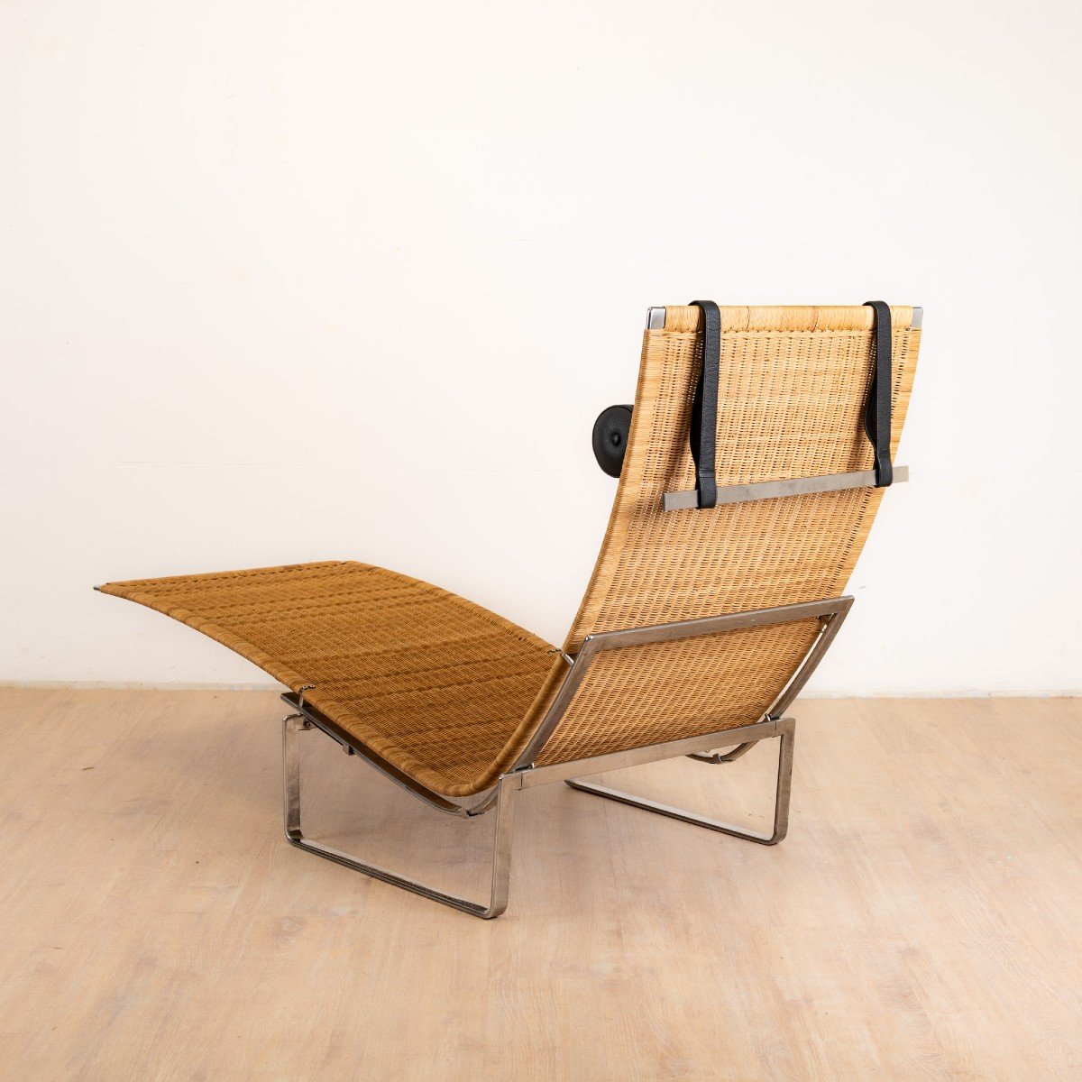 Chaise Longue Pk24 de Poul Kjaerholm pour Fritz Hansen-photo-4