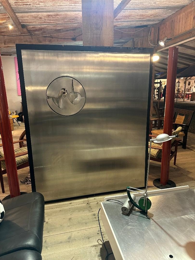 Carlo Marchesotti, Large Wall Sculpture, 1979, Stainless Steel-photo-2