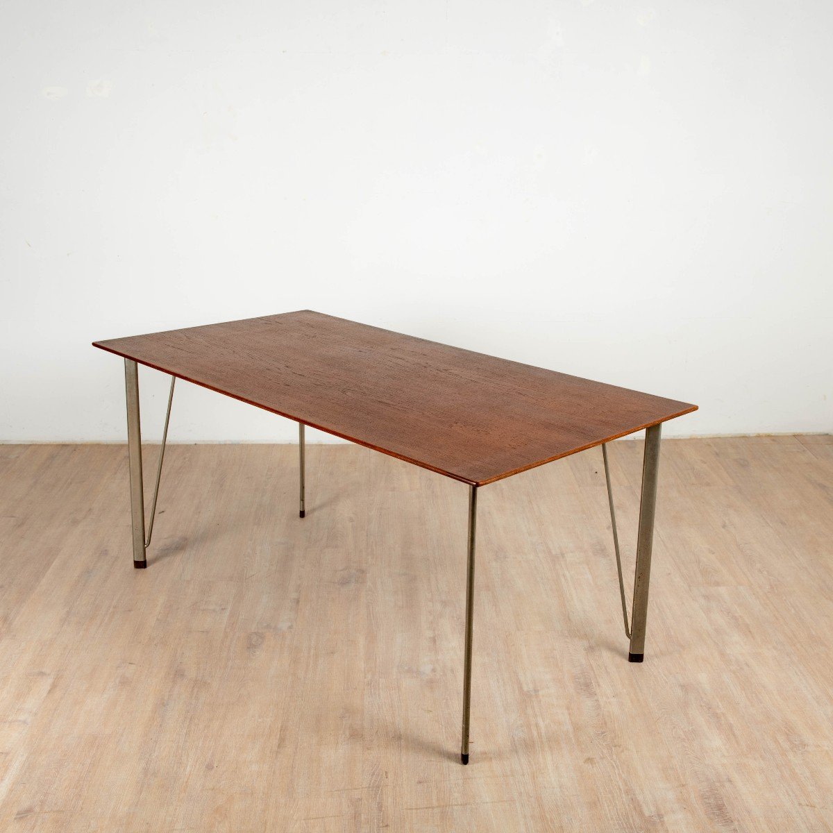 Model 3605 Teak Desk For Fritz Hansen, 1960-photo-4