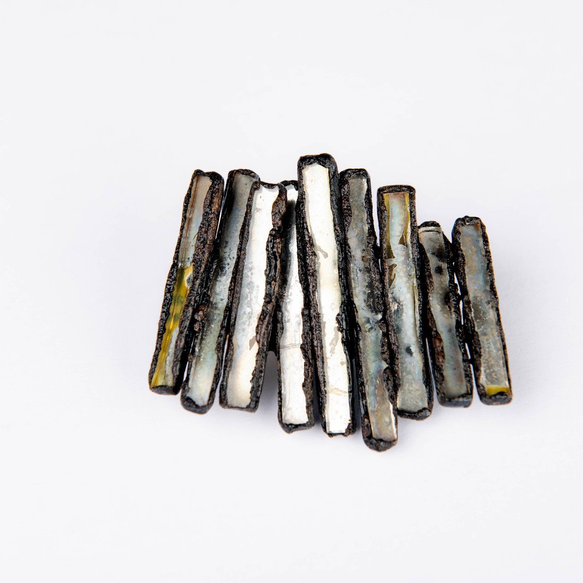 Broche En résine de Talosel De Line Vautrin Signé Roi, France, 1960-photo-5