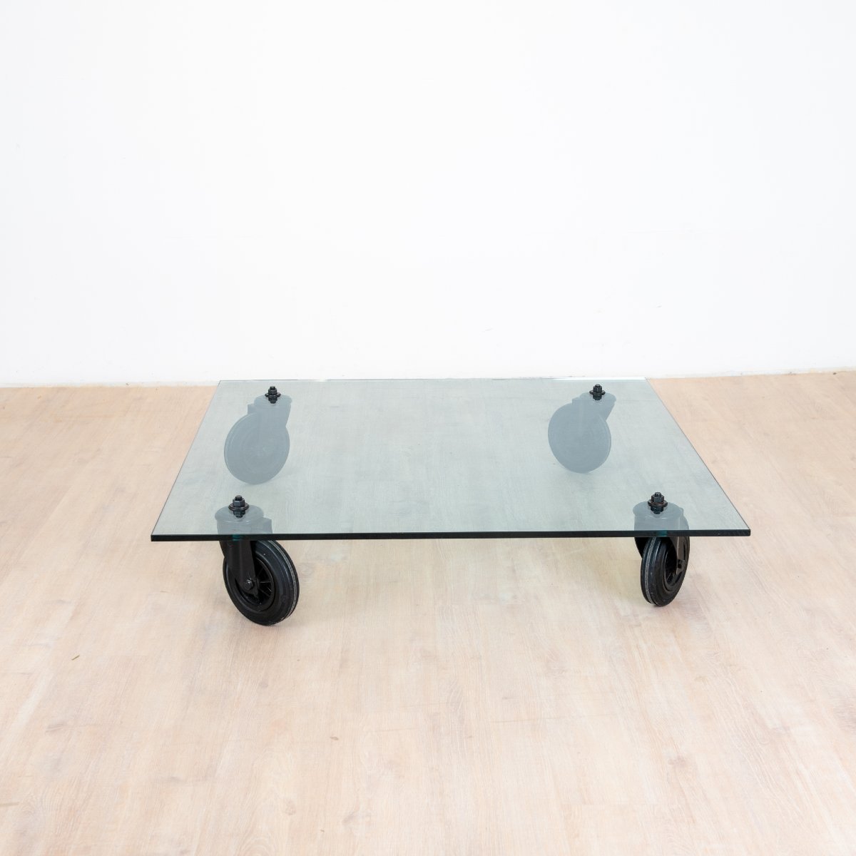 Glass And Metal Coffee Table By Gae Aulenti For Fontana Arte, 1980-photo-4