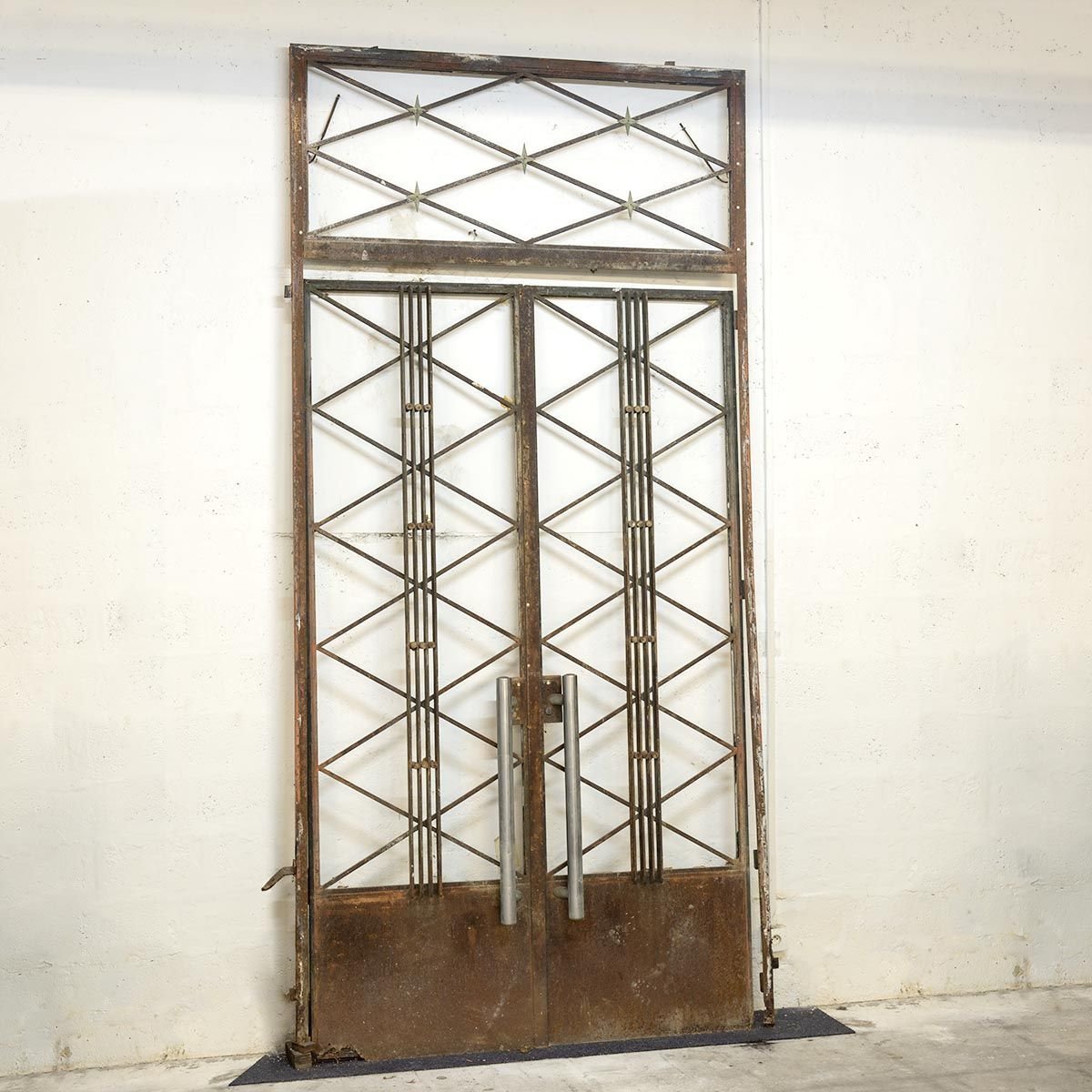 Porte monumentale Art Déco en Fer Forgé, France, 1930-photo-3