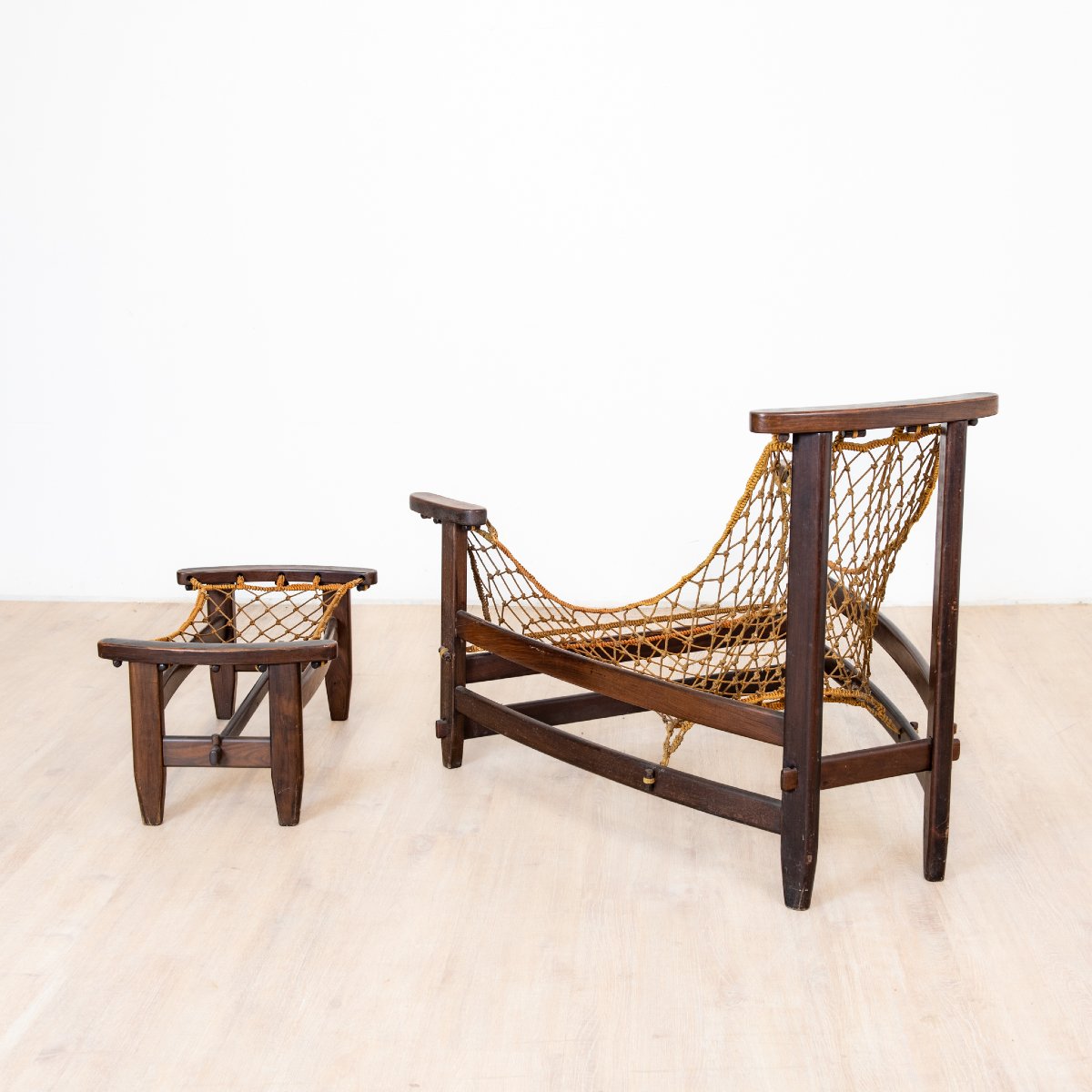 fauteuil "jacanda" et Ottomane par Jean Gillon, Brésil, 1960s-photo-4