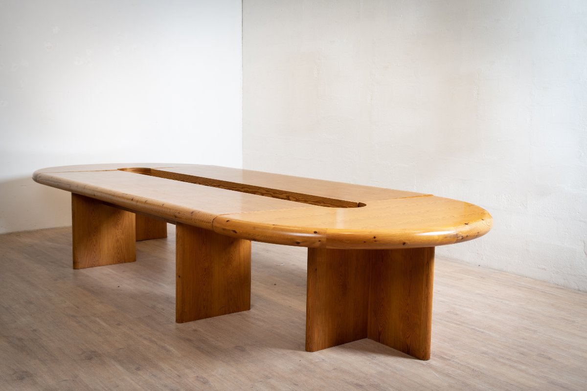 Table de conférence de Rainer Daumiller pour hirtshals savværk møbler , 1980-photo-1