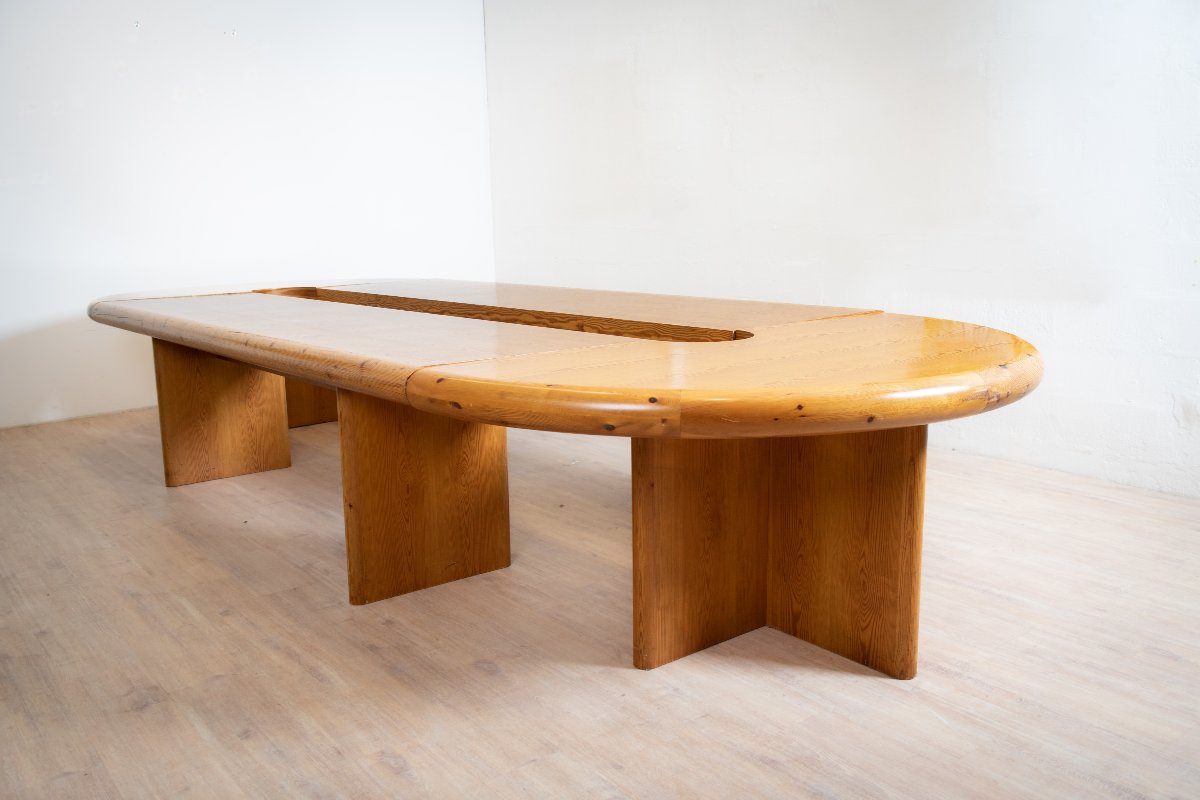 Table de conférence de Rainer Daumiller pour hirtshals savværk møbler , 1980-photo-4