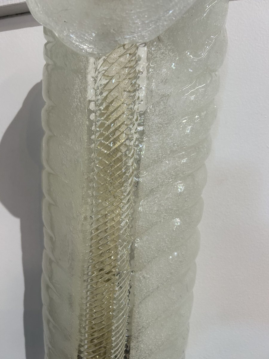 Applique Murale Feuille en Verre de Murano attribuée à André Arbus pour Barovier & Toso, 1950s-photo-7