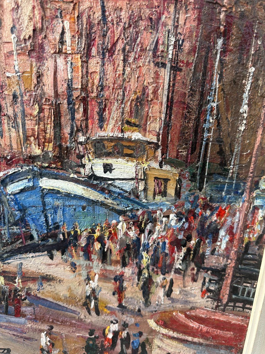 Le Port Et La Maison De l'Infante à Saint Jean De Luz, Rodolphe Caillaux (1905 1989)-photo-2