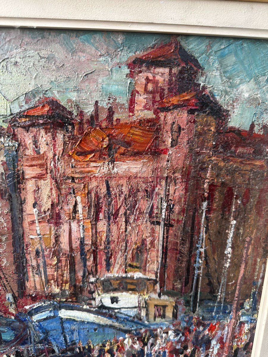 Le Port Et La Maison De l'Infante à Saint Jean De Luz, Rodolphe Caillaux (1905 1989)-photo-2