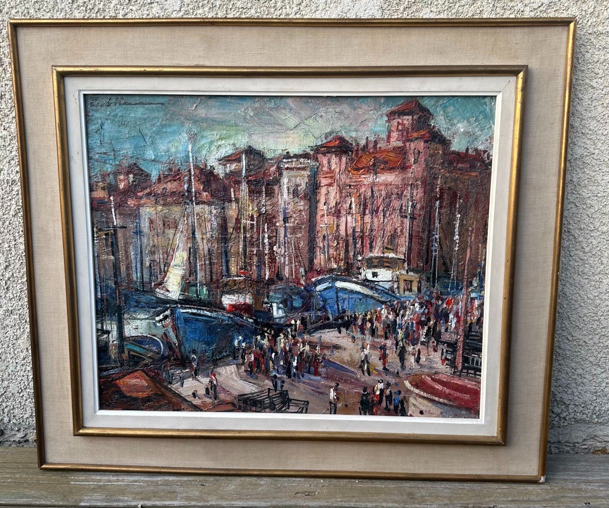 Le Port Et La Maison De l'Infante à Saint Jean De Luz, Rodolphe Caillaux (1905 1989)-photo-5