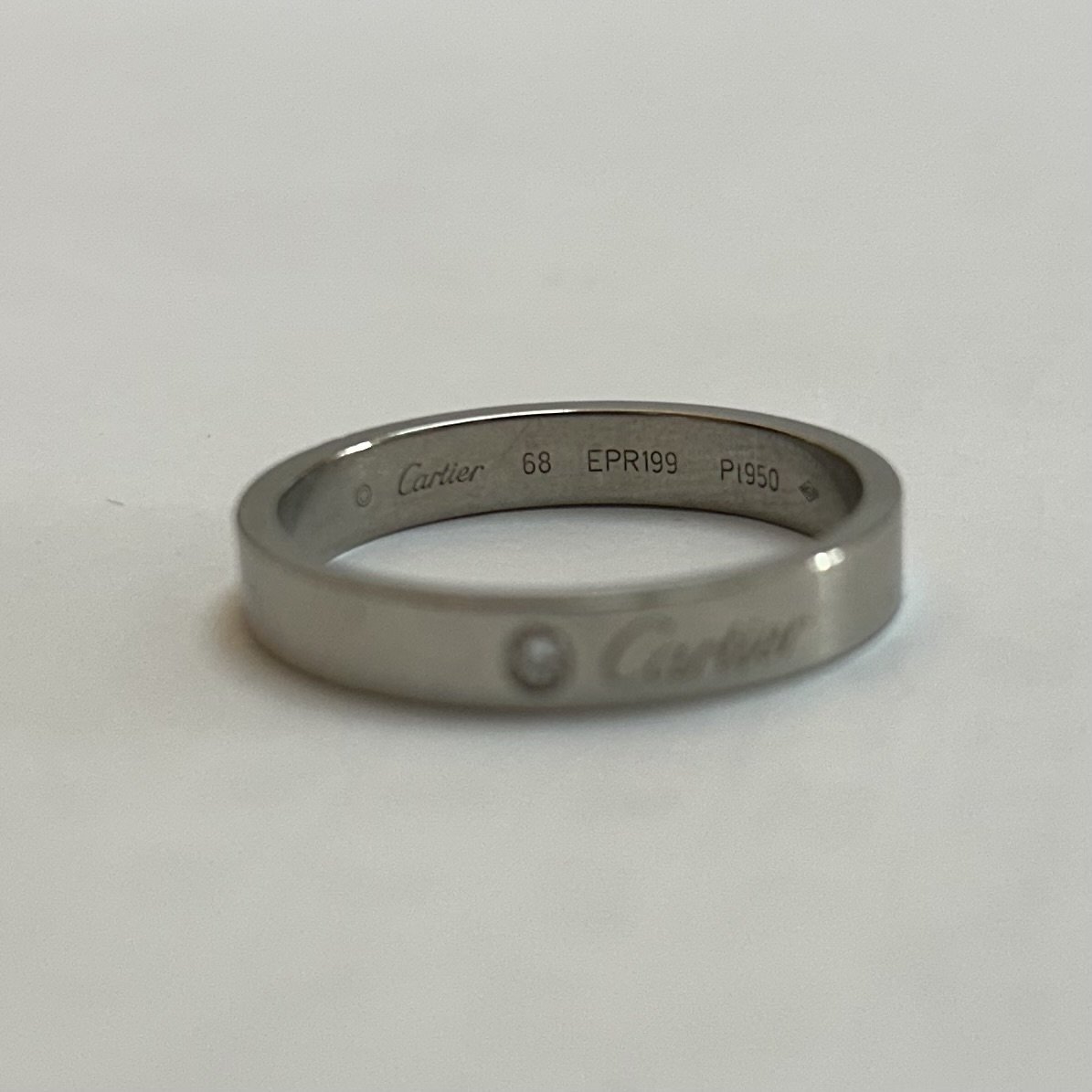 Alliance C de Cartier, largeur 4 mm, 1 diamant-photo-4