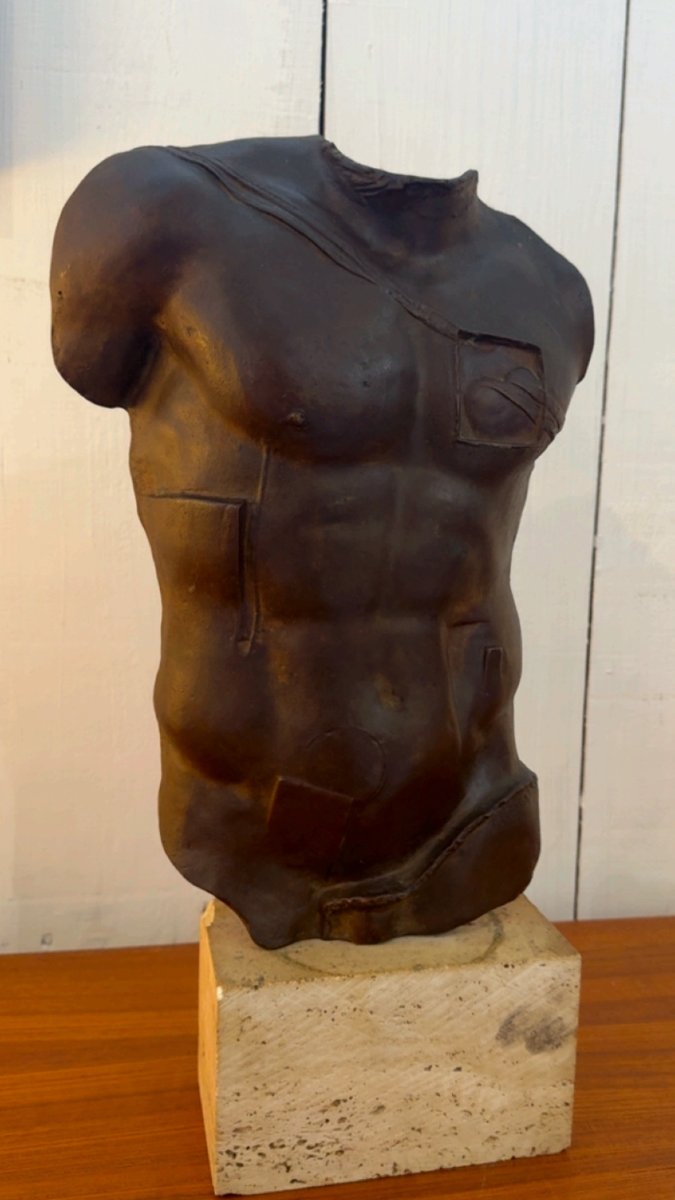 Igor Mitoraj (1944-2014) – Persée, sculpture en bronze à patine brune, 1988-photo-4
