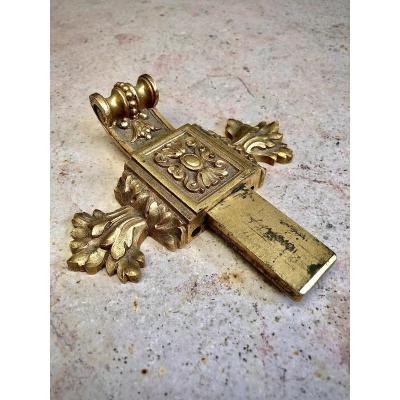Small Louis XVI Style Gilt Bronze Lock, Circa 1880.