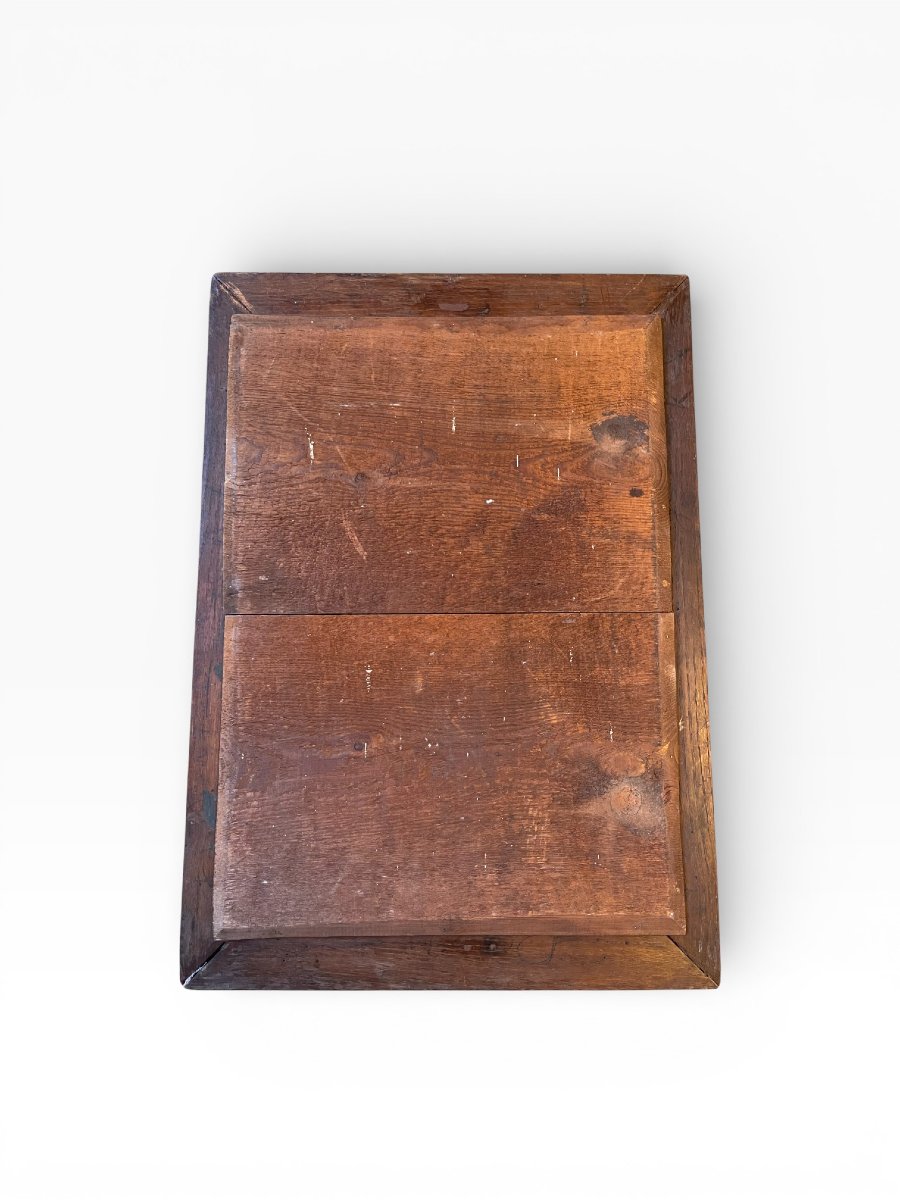 Mirror With A Carved Wooden Frame, Late 19th Century-photo-3