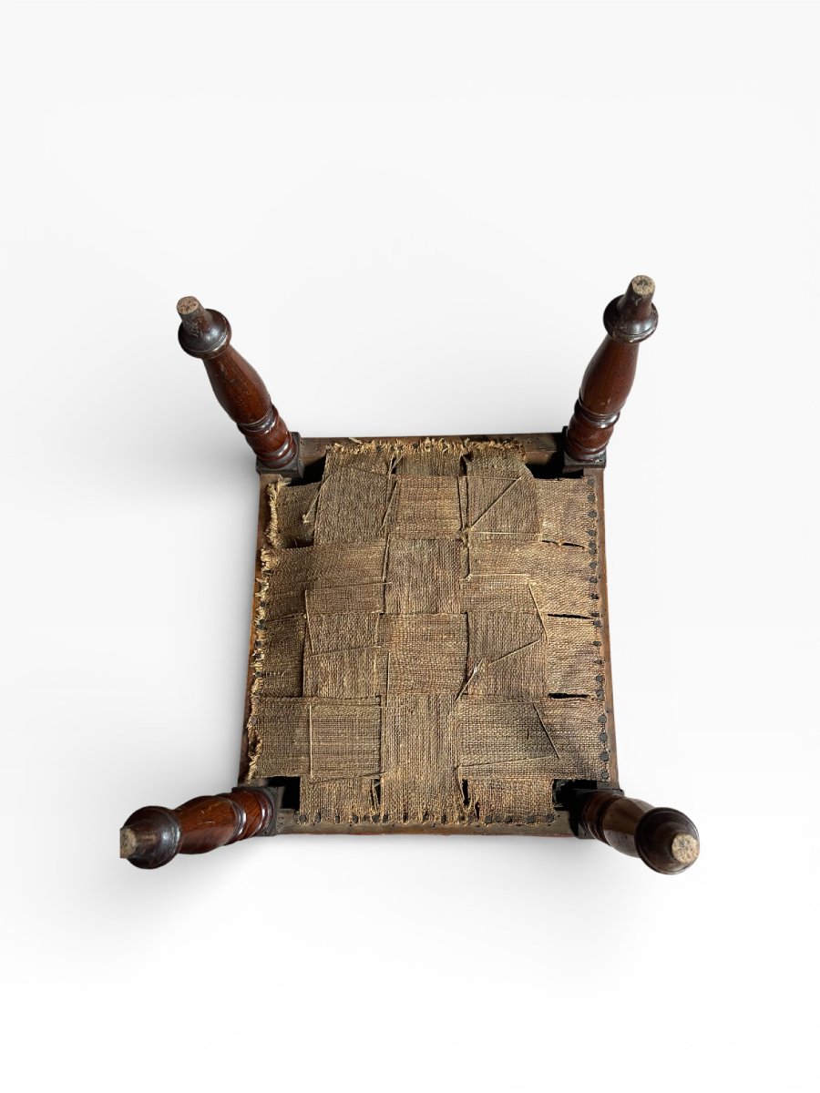 Tabouret repose-pieds en bois – XIXᵉ siècle-photo-3