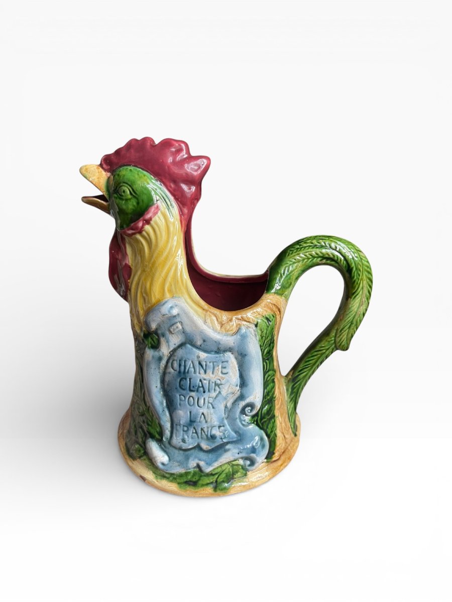 Earthenware Pitcher: Rooster “le Gaulois”-photo-2