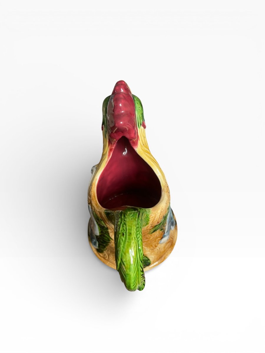 Earthenware Pitcher: Rooster “le Gaulois”-photo-4