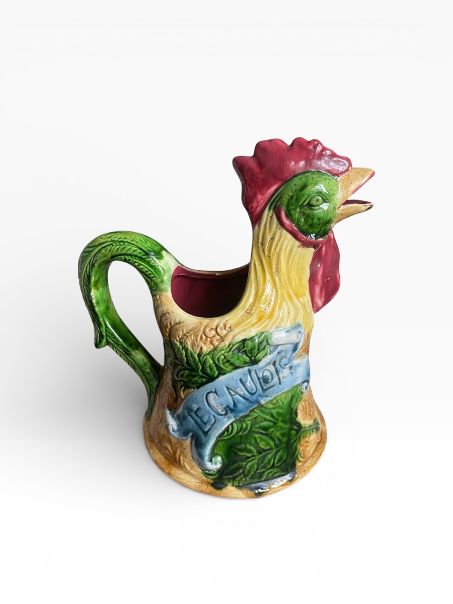 Earthenware Pitcher: Rooster “le Gaulois”
