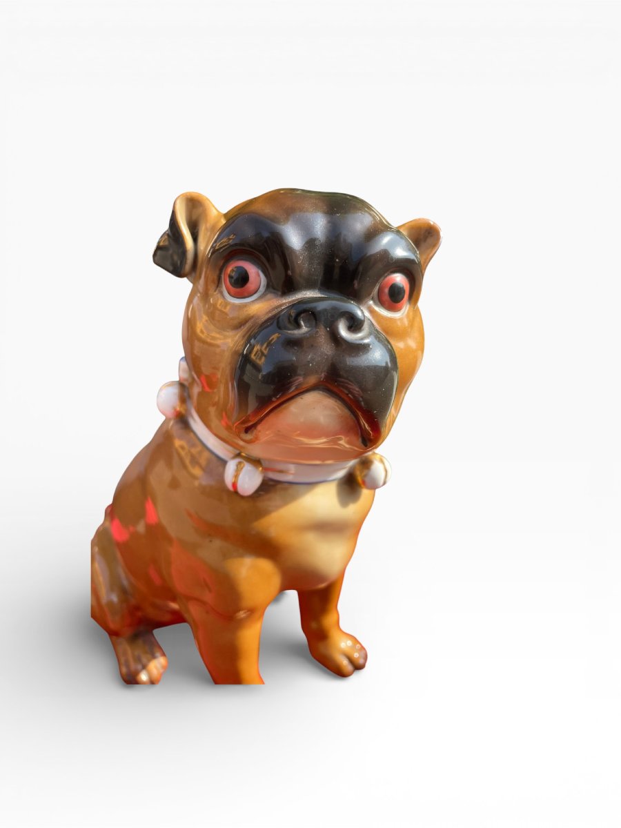 Glazed Ceramic Figurine, 20th Century-photo-2