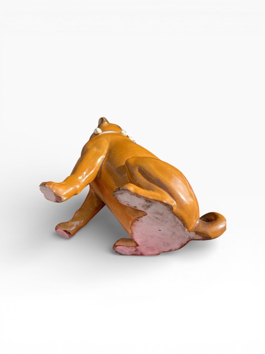 Glazed Ceramic Figurine, 20th Century-photo-4