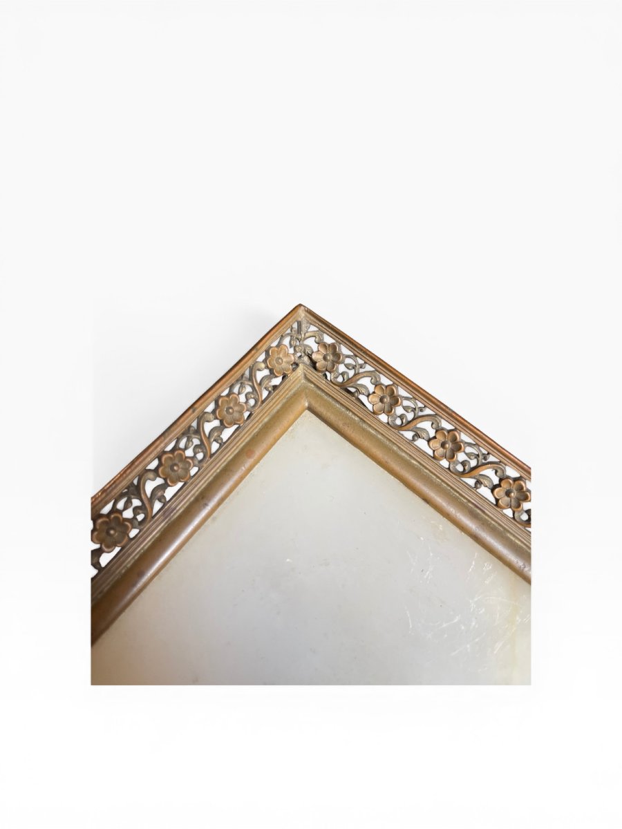 Vide-poches en bronze et albâtre  style Louis XV, fin XIXe -photo-4