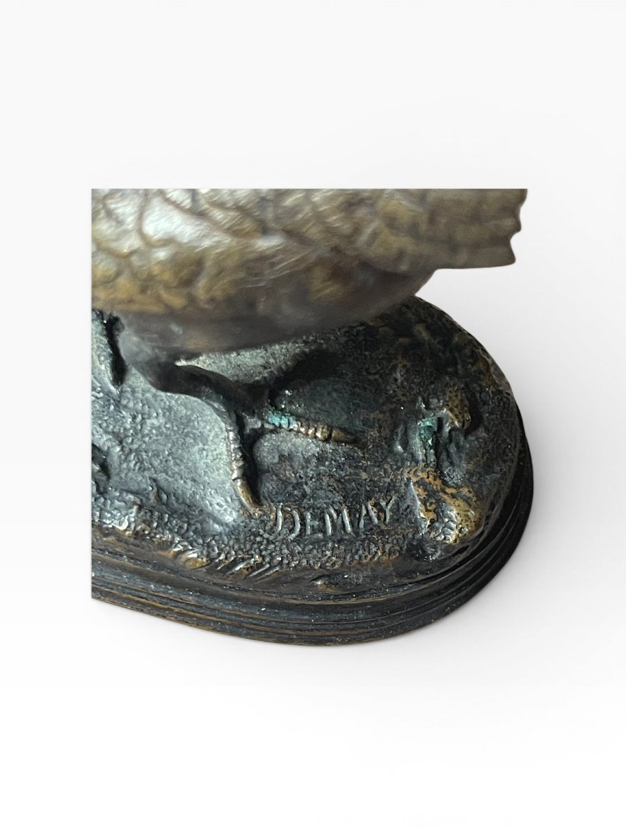 Bronze Sculpture Of A Pheasant, 19th Century-photo-3