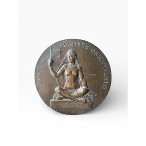 Plaque en bronze, Victor Peter, Fin XIXᵉ
