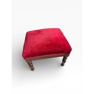 Wooden Footstool – 19th Century