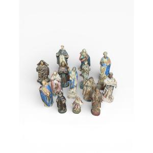 Collection Of Religious Statuettes, Spain And Latin America, 18th Century