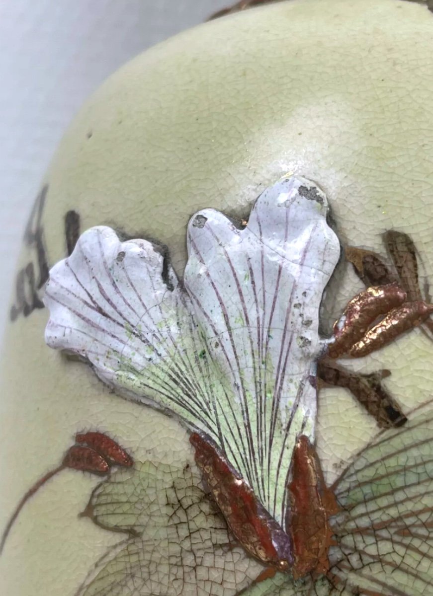 Large Japanese Porcelain Vase, Satsuma-photo-5