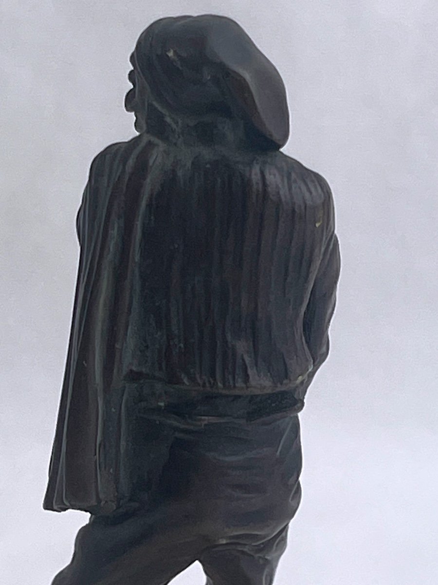 Statuette, Bronze Figurine, Scaramouche, Sganarelle...-photo-3