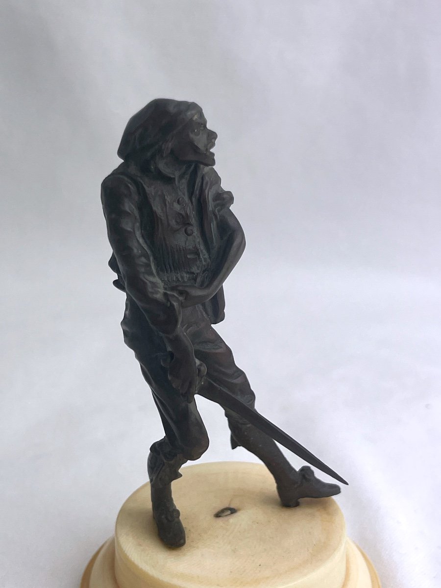 Statuette, Bronze Figurine, Scaramouche, Sganarelle...-photo-5