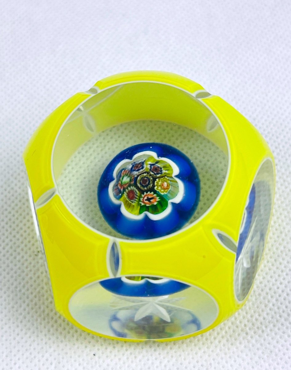 Paperweight, Sulphide Perthshire, Overlay No.6