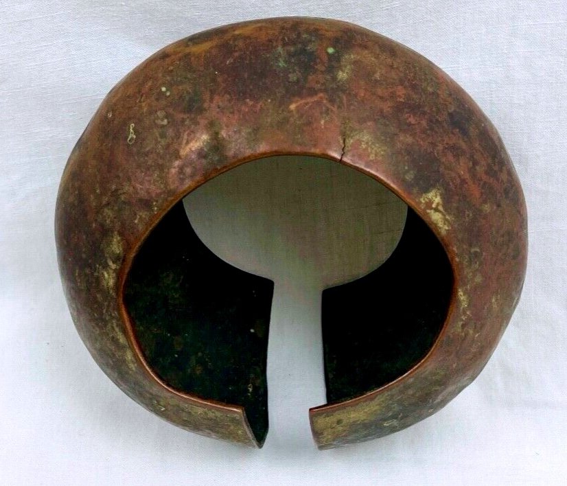 Bracelet Monnaie En Cuivre Mbole Jonga Congo Afrique-photo-4