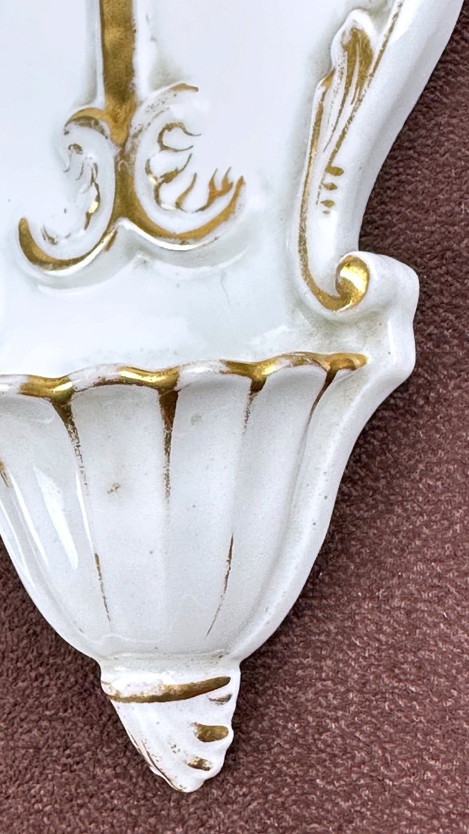 Paris Porcelain Holy Water Font - 19th Century-photo-1