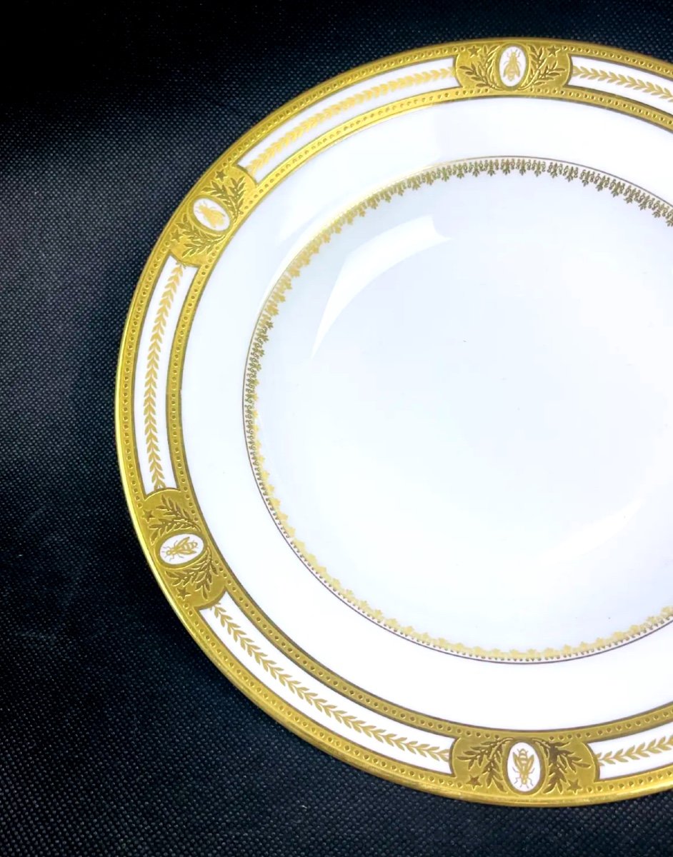 Assiette à Soupe Haviland Limoges Modèle Les Abeilles-photo-2