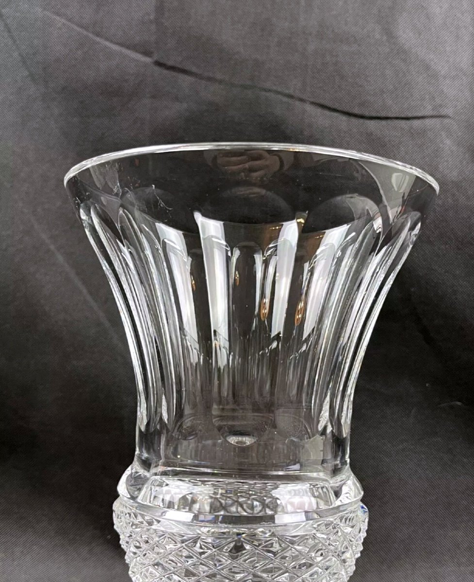 Vase En Cristal Taillé Forme Médicis-photo-3