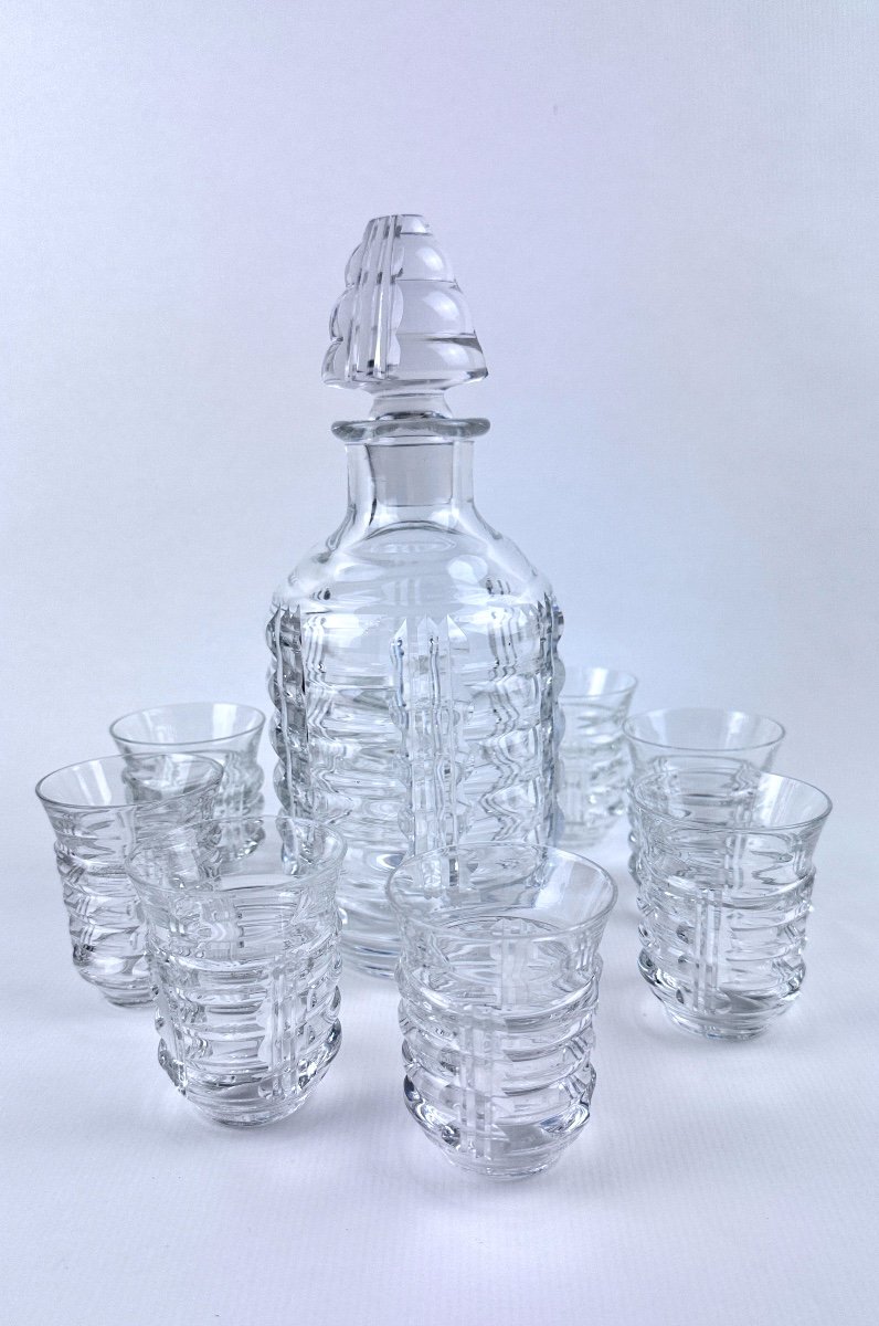 Service à Porto, à Liqueur, Cristal Saint-louis Années 30