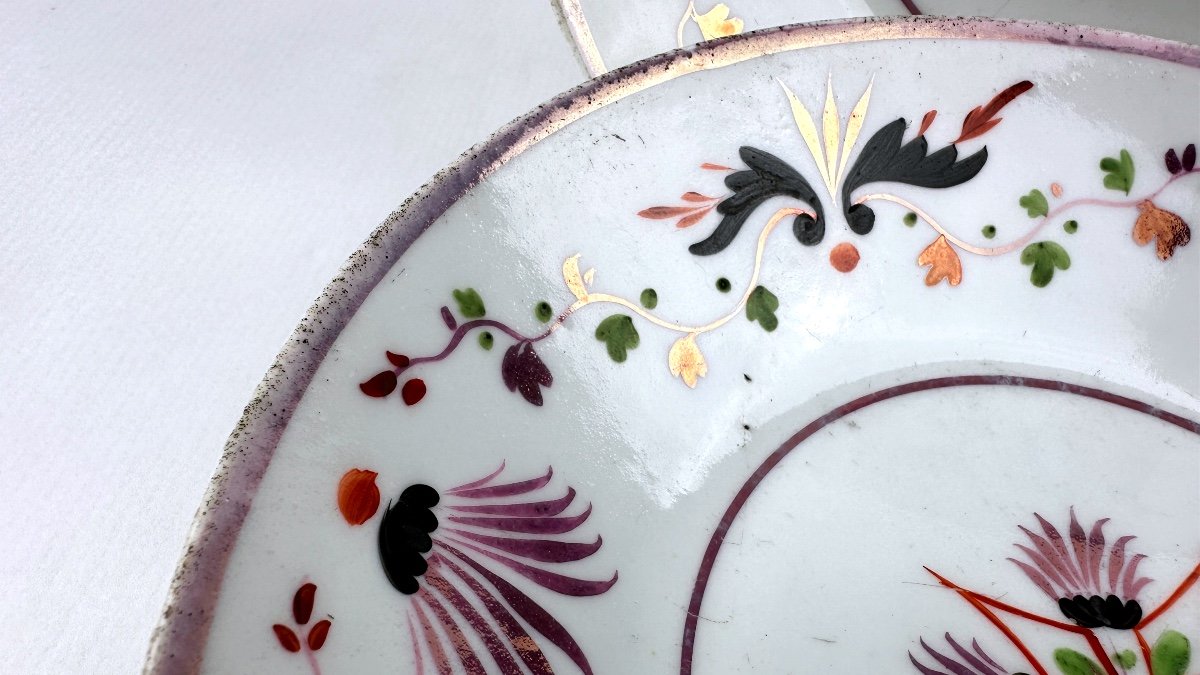 Pair Of Restoration Period Plates In Paris Porcelain-photo-2