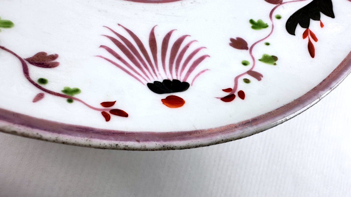 Pair Of Restoration Period Plates In Paris Porcelain-photo-3